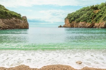 Amazing bay on Corfu island.
