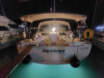 Joy's Grace at night