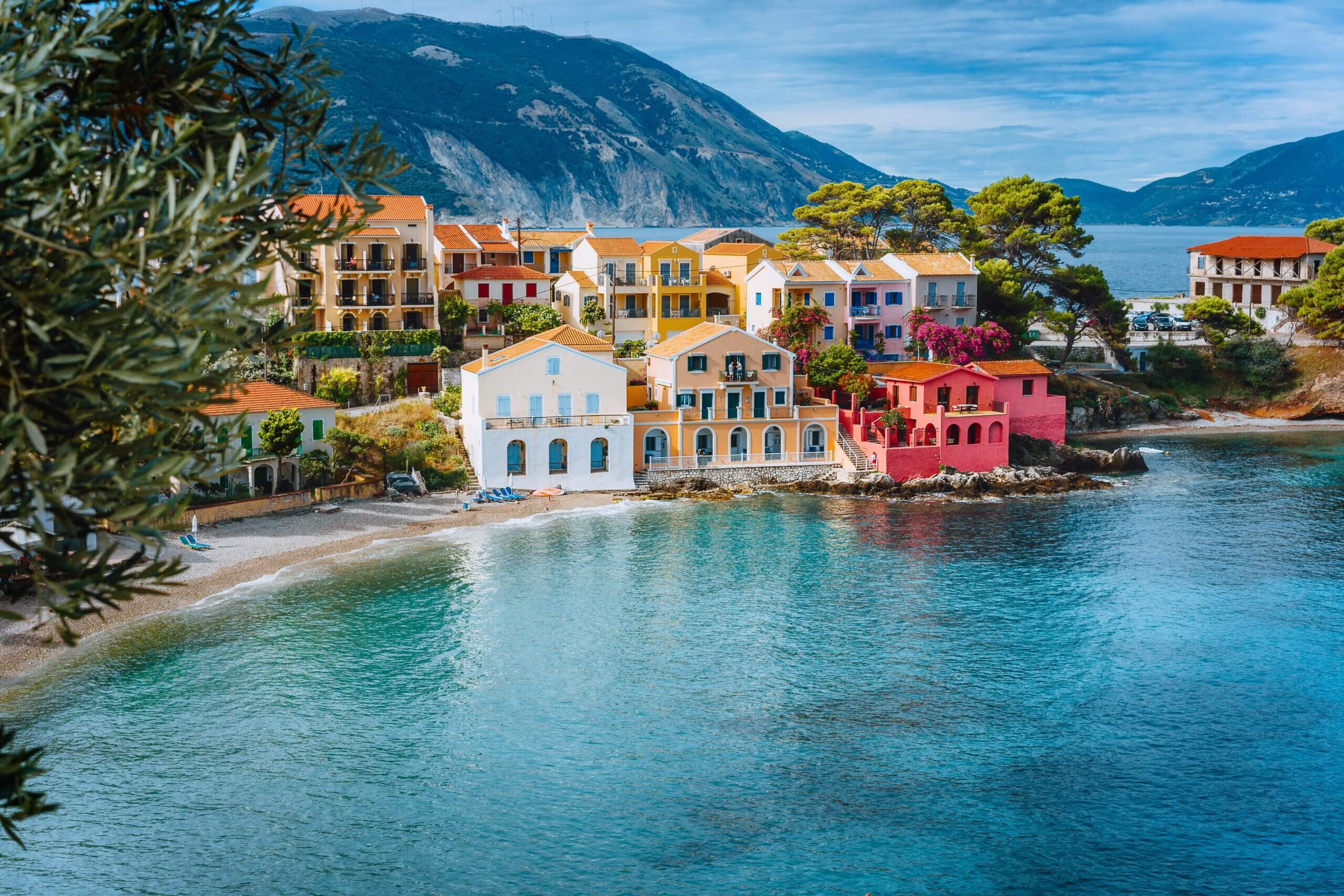 Assos Village at Kefalonia island in Greece.